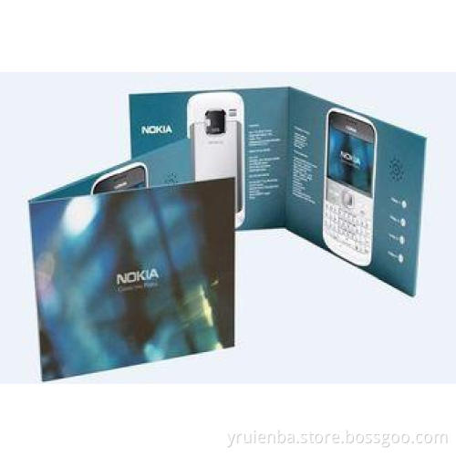 7 inch Video Greeting Card , lcd video business cards for p